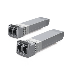 UFiber Módulo SFP+ 10G, transceptor MiniGibic MultiModo 10 Gbps, distancia 300m, conectores LC, paquete de 2 piezas