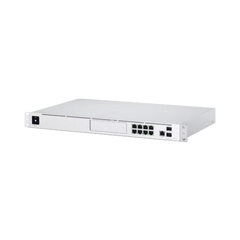 UniFi OS Console: Dream Machine Pro, con 1 puerto WAN Gigabit RJ45, 1 puerto WAN 10G SFP+ / 8 puertos LAN Gigabit RJ-45, y una bahía de HDD 3.5" (No incluye HDD), Integra todas las aplicaciones UniFi