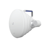 Antena Sectorial 30° tipo Horn para Multipunto, 19.5 dBi. Rango extendido 5.15 - 6.875 GHz. Alto aislamiento al ruido. Compatible solo con AF5XHD, RP5ACGEN2 y LTURocket