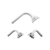 Montaje universal flexible para instalación en poste o pared, compatible con equipos Ubiquiti, Mimosa, Cambium y Altai