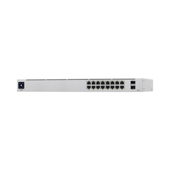 UniFi Switch USW-16-POE Gen2, Capa 2 de 16 puertos (8 puertos PoE 802.3af/at + 8 puertos Gigabit) + 2 puertos 1G SFP, 42W, pantalla informativa