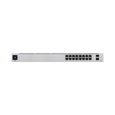 UniFi Switch USW-16-POE Gen2, Capa 2 de 16 puertos (8 puertos PoE 802.3af/at + 8 puertos Gigabit) + 2 puertos 1G SFP, 42W, pantalla informativa
