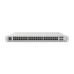 UniFi Switch Enterprise administrable capa 3, 48 puertos 2.5GbE RJ45 POE+, 4 puertos 10G SFP+, 720W, con pantalla táctil de 1.3"