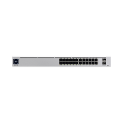 UniFi Switch USW-Pro-24-POE Gen2, con funciones capa 3, de 24 puertos PoE 802.3at/bt + 2 puertos 1/10G SFP+, 400W, pantalla informativa