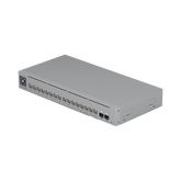 UniFi Switch Pro Max 16 PoE con funciones Capa 3, 16 puertos EtherLight RGB / (4) puertos 2.5 GbE POE++ y (12) puertos GbE POE+ /(2) puertos SFP+ 10G /con pantalla táctil informativa, hasta 180W de presupuesto POE