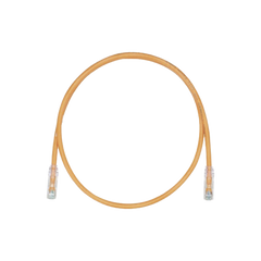 Cable de Parcheo, UTP Cat5e, Diámetro Reducido (28AWG), Color Naranja, 1 ft