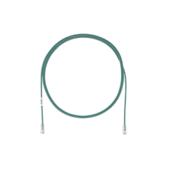 Cable de Parcheo TX6, UTP Cat6, Diámetro Reducido (28AWG), Color Verde, 10ft