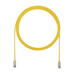 Cable de Parcheo TX6, UTP Cat6, Diámetro Reducido (28AWG), Color Amarillo, 10ft
