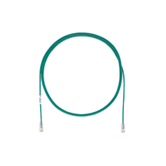 Cable de Parcheo TX6, UTP Cat6, Diámetro Reducido (28AWG), Color Verde, 1ft