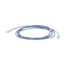 Cable de Parcheo TX6, UTP Cat6, Diámetro Reducido (28AWG), Color Azul, 7.62 Metros (25 Pies)