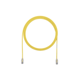 Cable de Parcheo TX6, UTP Cat6, Diámetro Reducido (28AWG), Color Amarillo, 0.91 Metros (3 Pies)