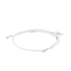 Cable de Parcheo TX6, UTP Cat6, Diámetro Reducido (28AWG), Color Blanco Mate, 5ft