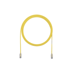 Cable de Parcheo TX6, UTP Cat6, Diámetro Reducido (28AWG), Color Amarillo, 1.52 Metros (5 Pies)