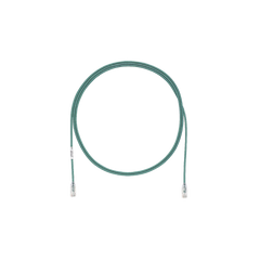 Cable de Parcheo TX6, UTP Cat6, Diámetro Reducido (28AWG), Color Verde, 2.74 Metros (9 Pies)