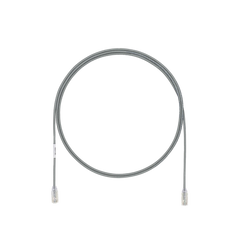 Cable de Parcheo UTP Cat6A, CM/LSZH, Diámetro Reducido (28AWG), Color Gris, 4.57 Metros (15 Pies)