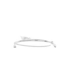 Cable de Parcheo UTP Cat6A, CM/LSZH, Diámetro Reducido (28AWG), Color Blanco Mate, 0.91 Metros (3 Pies)