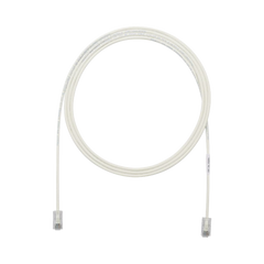 Cable de Parcheo UTP Cat6A, CM/LSZH, Diámetro Reducido (28AWG), Color Blanco Mate, 10.67 Metros (35 Pies)