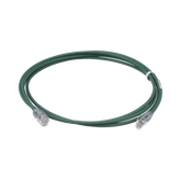 Cable de Parcheo UTP Cat6A, CM/LSZH, Diámetro Reducido (28AWG), Color Verde, 0.91 Metros (3 Pies)