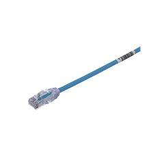 Cable de Parcheo UTP Cat6A, CM/LSZH, Diámetro Reducido (28AWG), Color Azul, 3 Metros (9.84 Pies).