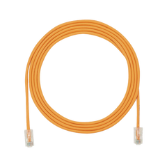 Cable de Parcheo UTP Cat6A, CM/LSZH, Diámetro Reducido (28AWG), Color Naranja, 3ft