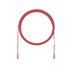 Cable de Parcheo UTP Cat6A, CM/LSZH, Diámetro Reducido (28AWG), Color Rojo, 50ft