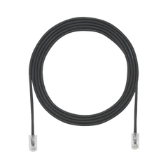 Cable de Parcheo UTP Cat6A, CM/LSZH, Diámetro Reducido (28AWG), Color Negro, 1.52 Metros (5 Pies)