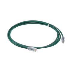 Cable de Parcheo UTP Cat6A, CM/LSZH, Diámetro Reducido (28AWG), Color Verde, 1.52 Metros (5 Pies)