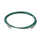 Cable de Parcheo UTP Cat6A, CM/LSZH, Diámetro Reducido (28AWG), Color Verde, 1.52 Metros (5 Pies)