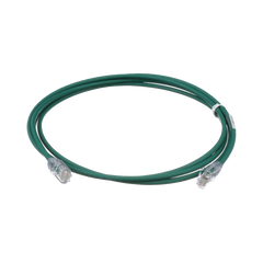 Cable de Parcheo UTP Cat6A, CM/LSZH, Diámetro Reducido (28AWG), Color Verde, 1.52 Metros (5 Pies)