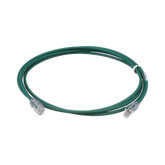 Cable de Parcheo UTP Cat6A, CM/LSZH, Diámetro Reducido (28AWG), Color Verde, 5ft