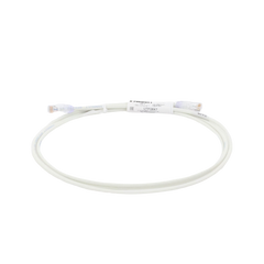 Cable de Parcheo UTP Cat6A, CM/LSZH, Diámetro Reducido (28AWG), Color Blanco Mate, 2.13 Metros (7 Pies)