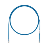 Cable de Parcheo UTP Cat6A, CM/LSZH, Diámetro Reducido (28AWG), Color Azul, 2.13 Metros (7 Pies)