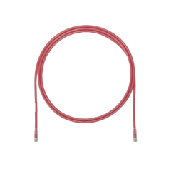 Cable de Parcheo UTP, Cat6A, 24 AWG, CM, Color Rojo, 5.18 Metros (17 Pies)