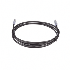 Cable de Parcheo UTP, Cat6A, 24 AWG, CM, Color Negro, 2.13 Metros (7 Pies)