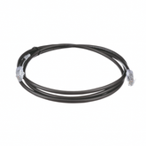 Cable de Parcheo UTP, Cat6A, 24 AWG, CM, Color Negro, 2.13 Metros (7 Pies)