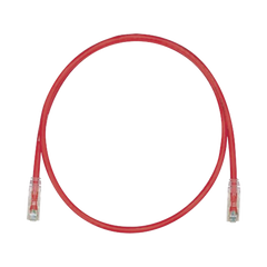 Cable de Parcheo TX6, UTP Cat6, 24 AWG, CM, Color Rojo, 30.48 Metros (100 Pies)