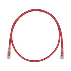 Cable de Parcheo TX6, UTP Cat6, 24 AWG, CM, Color Rojo, 4.57 Metros (15 Pies)