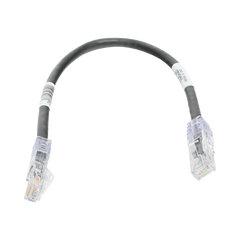 Cable de Parcheo TX6, UTP Cat6, 24 AWG, CM, Color Negro, 1ft
