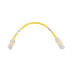Cable de Parcheo TX6, UTP Cat6, 24 AWG, CM, Color Amarillo, 1ft
