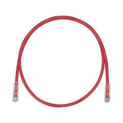 Cable de Parcheo TX6, UTP Cat6, 24 AWG, CM, Color Rojo, 1.52 Metros (5 Pies)