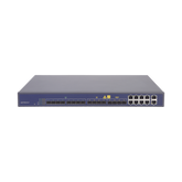 OLT de 8 puertos EPON con 16 puertos Uplink (8 puertos Gigabit Ethernet + 4 puertos SFP + 4 puertos SFP+), hasta 512 ONUs