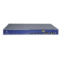 OLT de 2 puertos GPON + 4 puertos Uplink (2 puertos Gigabit Ethernet + 2 puerto SFP/SFP+) , hasta 256 ONUS