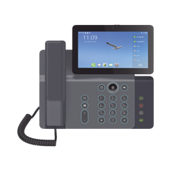 Videoteléfono IP inteligente Insignia, Android 9.0, 20 líneas SIP, pantalla a color 7" ajustable, Teclado de iluminación configurable, PoE, conferencia local de 10 vías.