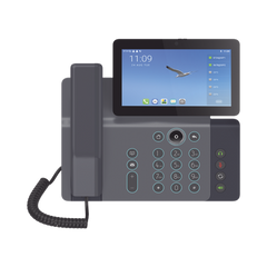 Videoteléfono IP inteligente Insignia, Android 9.0, 20 líneas SIP, pantalla a color 7" ajustable, Teclado de iluminación configurable, PoE, conferencia local de 10 vías.