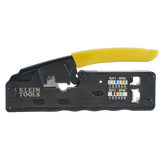 Ponchadora/Pelacables/Cortacables Compacta con Matraca para Conectores RJ45 y RJ11/RJ12.