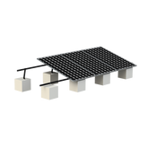 Montaje para Panel Solar, Riel "8" de 5400mm para Módulos con Espesor de 30-35mm, Velocidad de Viento Máx. 136km/h (20° a 45°) Con Anodizado Negro