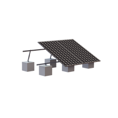 Montaje para 3 Panel Solar, Riel "8" de 4050mm para Módulos con Espesor de 35mm, Velocidad de Viento Máx. 136km/h (20° a 45°)