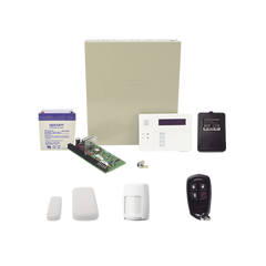 Kit inalámbrico de panel VISTA48 con teclado 6160RF receptor inalámbrico, 2 contactos 5800MINI, 1 PIR 5800PIR, 1 Control Remoto 58344, Batería y Transformador