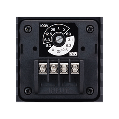 Altavoz de Montaje en Pared | 2 vias | Woofer 4" | Tweeter 1" | IPX3 | 8 ohms | 70/100V | Color Negro | Par