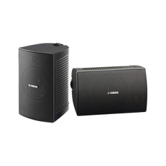 Altavoz de Montaje en Pared | 2 vias | Woofer 4" | Tweeter 1" | IPX3 | 8 ohms | 70/100V | Color Negro | Par